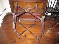 Early Wooden Folding End Table