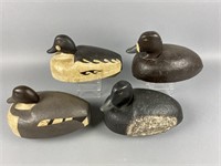 4 Duck Decoys by Unknown Carver, 1 pair of