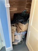 Contents of cedar closet including mink coat