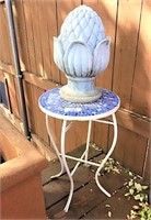 Mosaic Topped Plant Stand