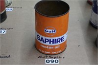Gulf Saphire Fiber Can  No Top Paper