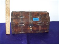 Handmade(?) Locked Vintage Wooden Box