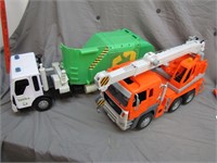 2 Big Plastic Toy Trucks One Tonka