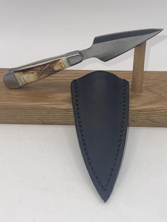5” Fixed Blade Boot Knife with Leather Sheath