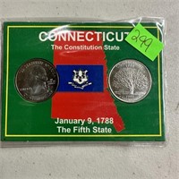 2PC 1999 UNC CONNECTICTUT ST WASHINGTON QUARTERS