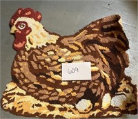 Hen Rug 20"x20.5”