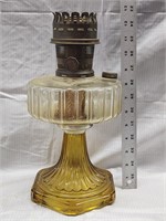 Aladdin Corinthian Amber & Clear Oil Lamp