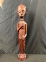 Hand carved monk from Ghana