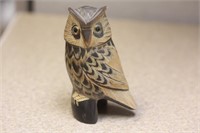 Well Carved Horn Owl