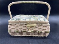 Vintage Wicker Sewing Box by Azar