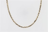 14 kt Fancy Cut rope Chain Necklace