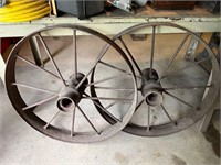 Iron Wagon Wheel 29" diameter - Qty 2