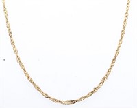 14KT Gold ITALY 18" Twist Link Style Chain 4.68 G