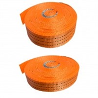 12 M Heavy Duty Cargo Strap Orang Color (2 Pack)