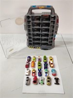 Qty 20 Hot Wheels Micro Vehicles & Carrying Case