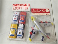 New Old Stock Friction Jet & Car's (Lucky Toy)