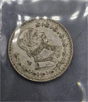 1963 Mexico Silver One Peso