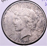 1923 S PEACE DOLLAR VF