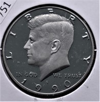 1990  PROOF KENNEDY HALF DOLLAR