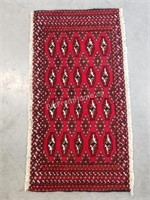 HAND KNOTTED WOOL MAT