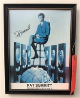 Pat Summitt signe framed photo