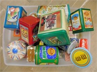 Large Selection of Vintage to Newer Tins.