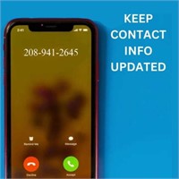 PLEASE MAKE SURE TO UPDATE CONTACT INFO