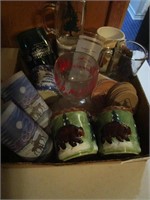 Box of Coffee Mugs and Cups