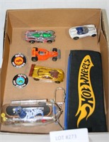 SMALL FLAT BOX OF HOT WHEELS TOY & COLLECTIBLES