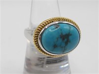 .925 SS Persian Turquoise Ring