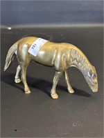 Vtg. solid brass horse 5.5" long