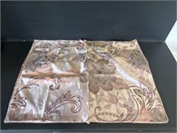 Pair of New Satin pillow shams 28"x19"