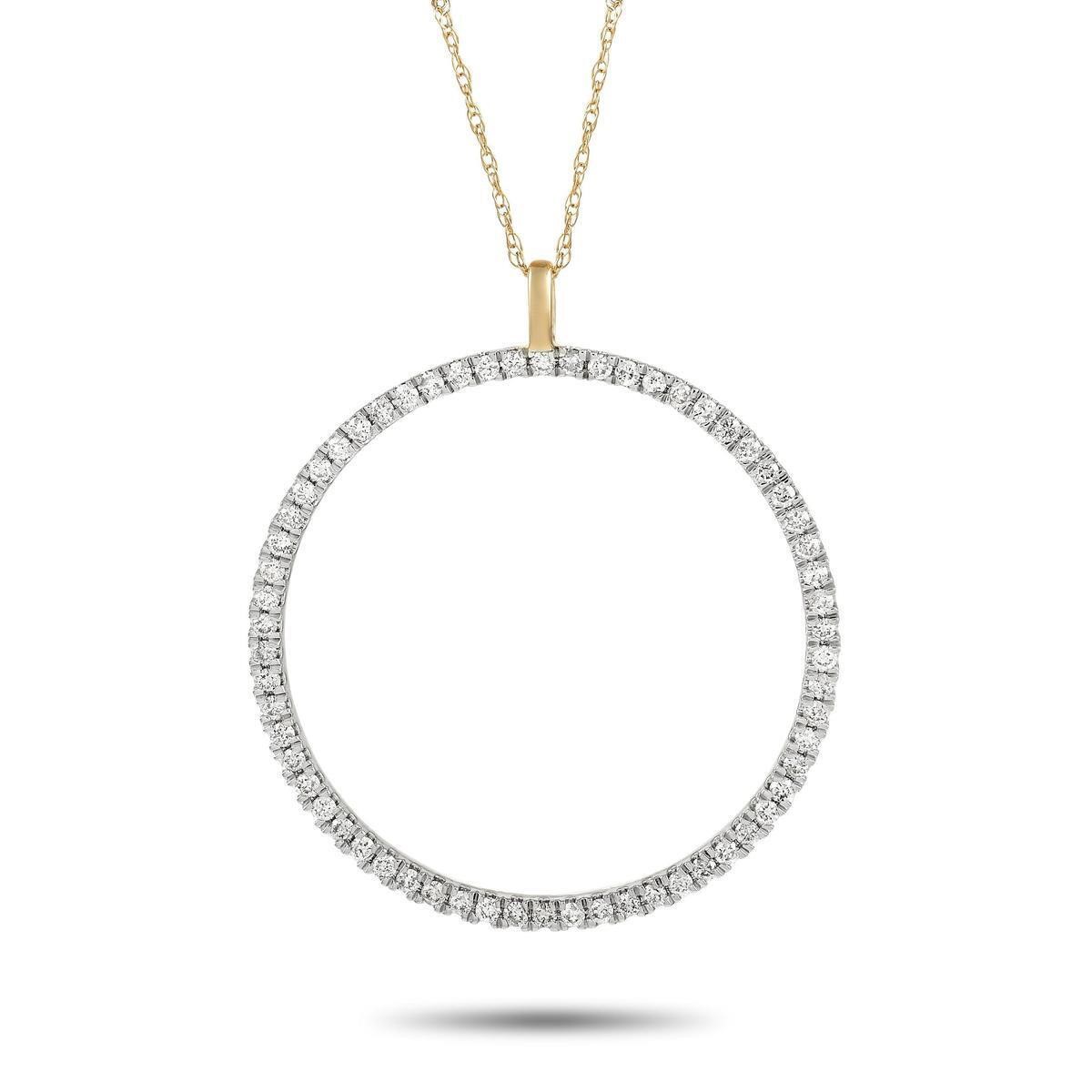 14K Yellow Gold 0.50 ct Diamond Necklace