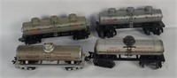 4 Marx O Scale Tank Cars