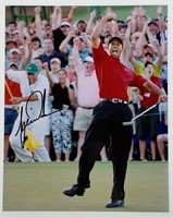 Tiger Woods Signed "Masters Win" Photograph