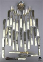Mother of Pearl Stainless Utensils 25pc