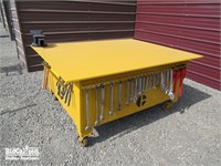 All Steel Tool Table with Mechanic's Tools
