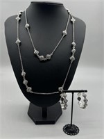 Brighton 
“Alcazar Trio” crystal necklace and