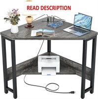 Armocity Corner Desk with USB Ports  Oak