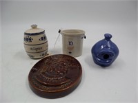 Lot (4) Stoneware Miniature Commemoratives