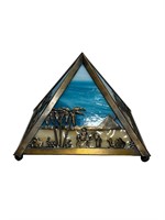 Meyda Tiffany Style Pyramid Lamp