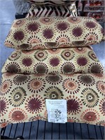 4pc Set Outdoor Throw Pillows, Floral Design A85d