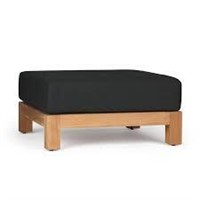 Black Malibu Ottoman Cushion A87c