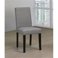 Single Grey Fabric Dining Chair