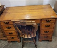 ANTIQUE DESK AND CHAIR