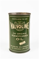 VALVOLINE COSTS LESS TO USE 50 CENT IMP. QT. CAN
