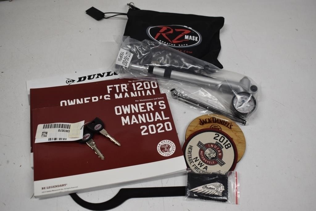 Indian Motorcycle Owners Manuals, Keys, Tire Gauge