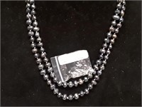 GENUINE FRESH WATER PEARL NECKLACE AND EARRINGS