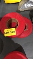 2 rolls red non-adhesive marking tape