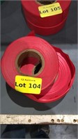 2 rolls red non-adhesive marking tape